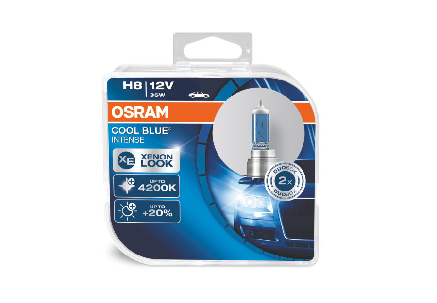 Лампы галоген Osram Cool Blue Intense H8 компл.