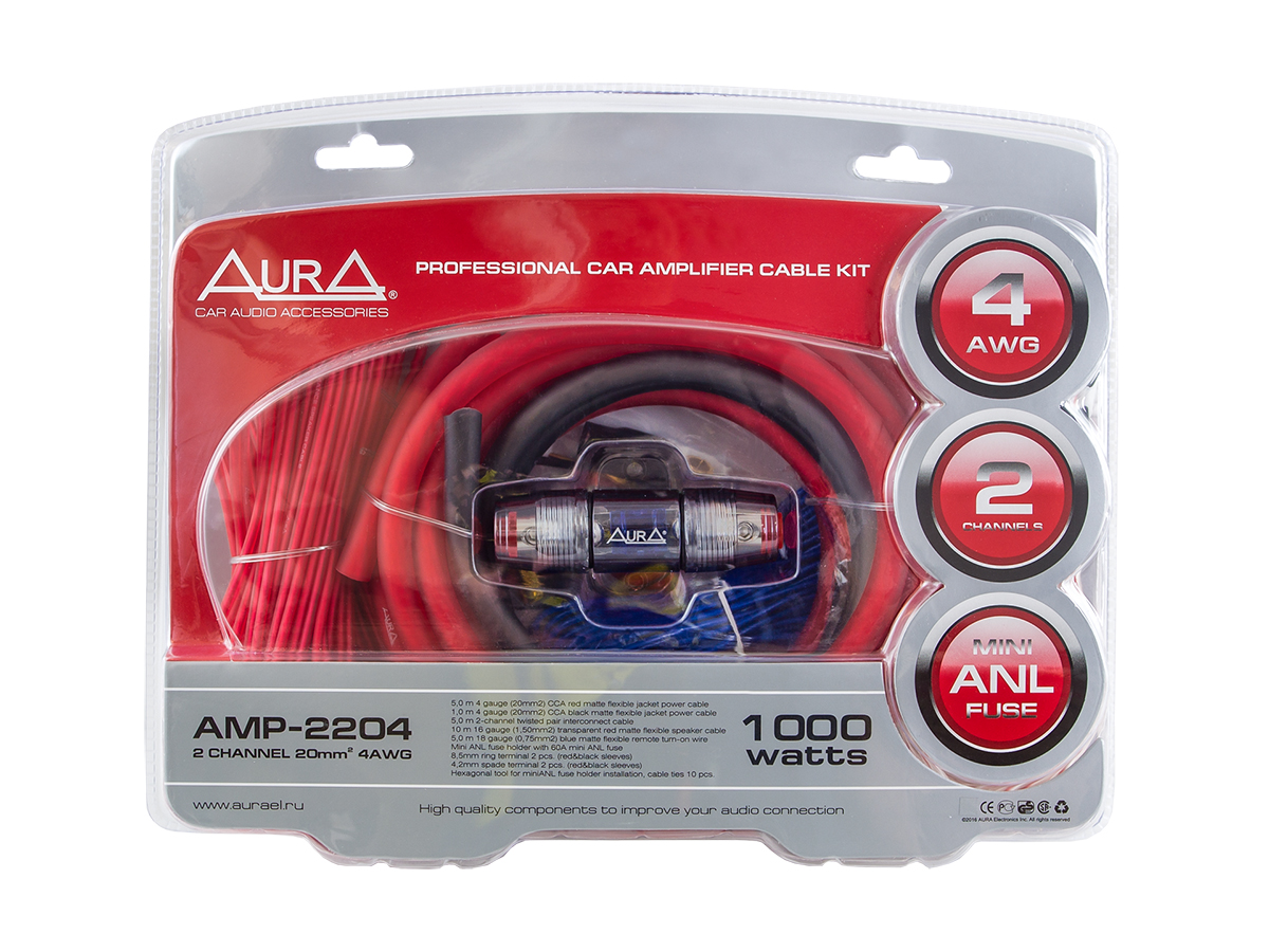 Комплект для подключения усилителя AurA AMP-2204